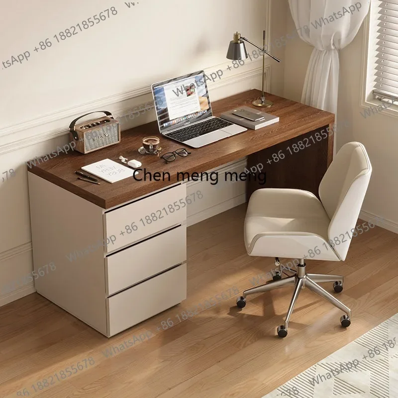 F150 Modern minimalist desk home light luxury office study table solid wood computer desk study desk