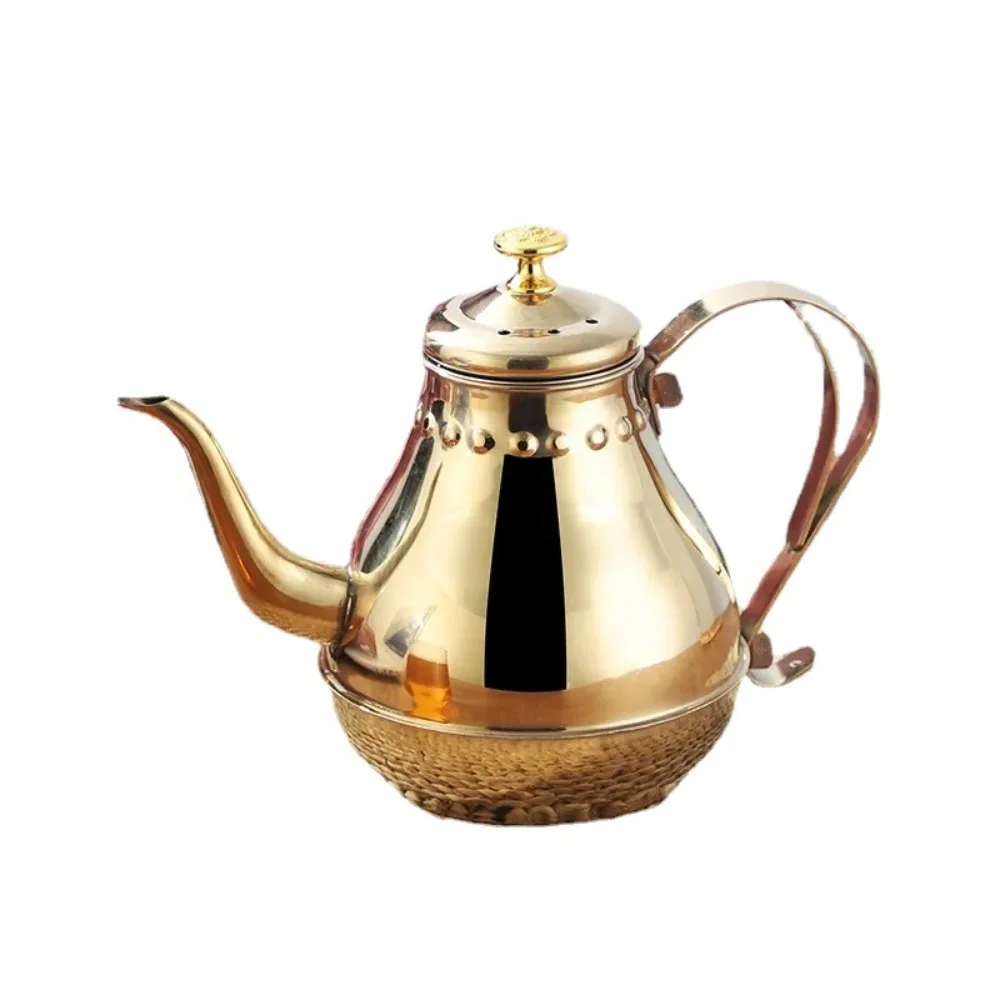 Stainless Steel Water Kettles With Infuser Filter 1.8L/1.2L Long Mouth Pot Water Container Green Oolong Tea Jug