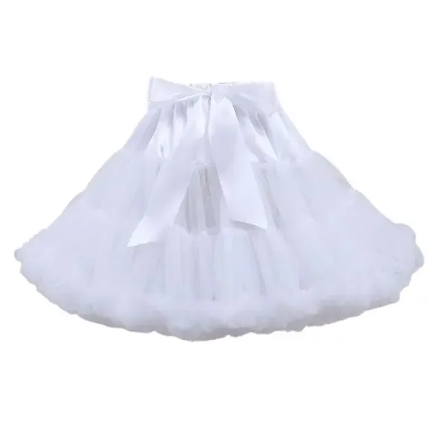 Women Lolita Skirt Cosplay Petticoat Puffy Layered Ballet Tutu Skirt Bow Underskirt Lush Skirt For Women Legal Lolita Video