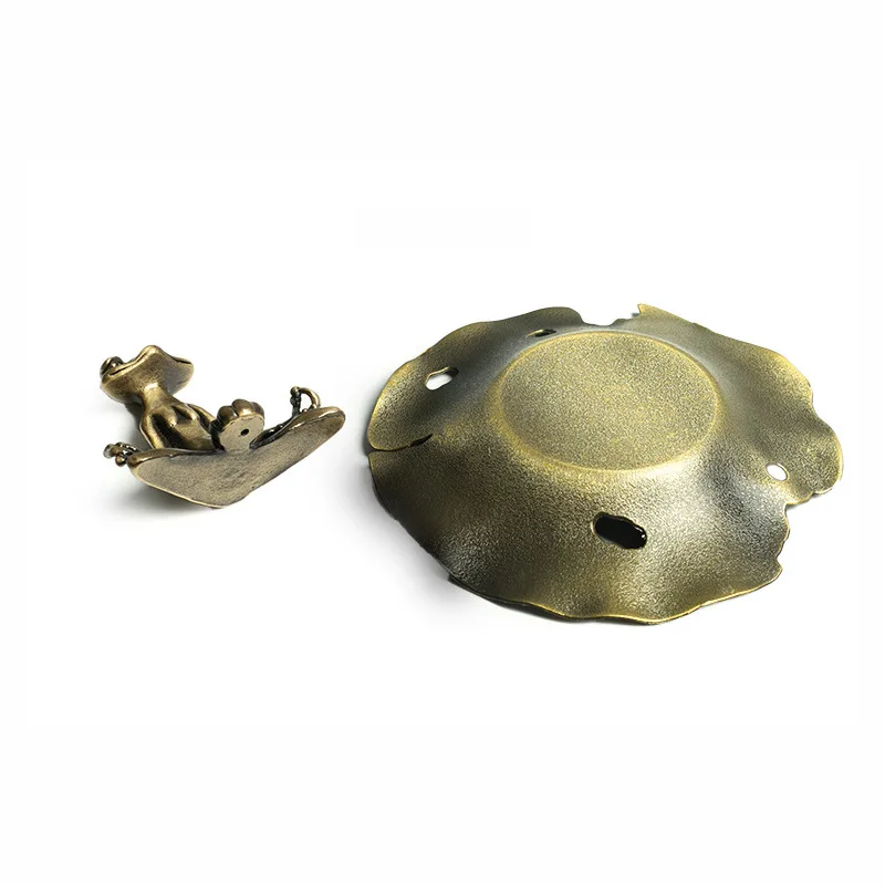 1Pcs Vintage Zen Frog Incense Holder Alloy Incense Stick Burner for Home Office Decor Meditation Yoga Aromatherapy Ornament Gift