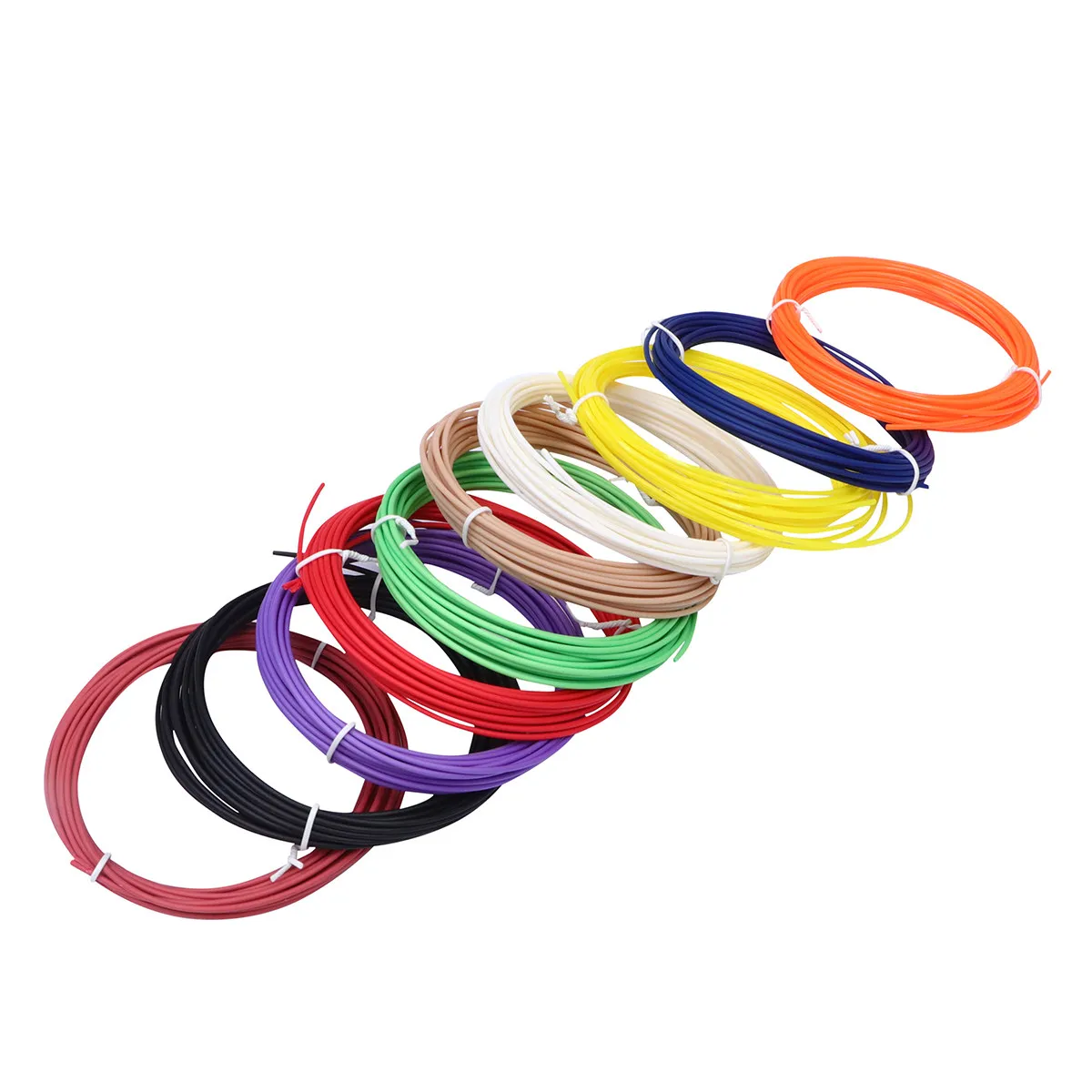 

5 м, 10 цветов, PLA-филамент для 3D-печати, 1,75 мм, биоразлагаемый, экологически чистый, для 3D-принтеров и 3D-ручек, сменный филамент для 3D-печати