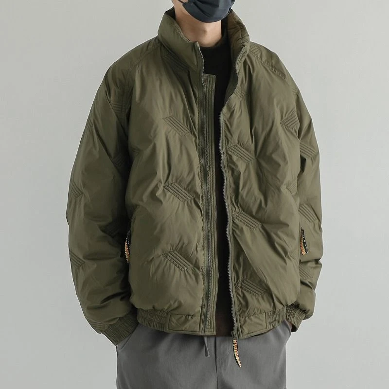 معطف رجالي شتوي كاجوال كبير الحجم من القطن عتيق سميك ودافئ بقلنسوة على طراز الشارع ملابس خارجية عصرية