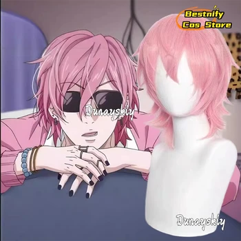 Anime Ayato Yuri Cosplay Perücke 36 cm Rosa Kurze Perücken Hitzebeständige Synthetische Haar Anime Party Perücke Prop