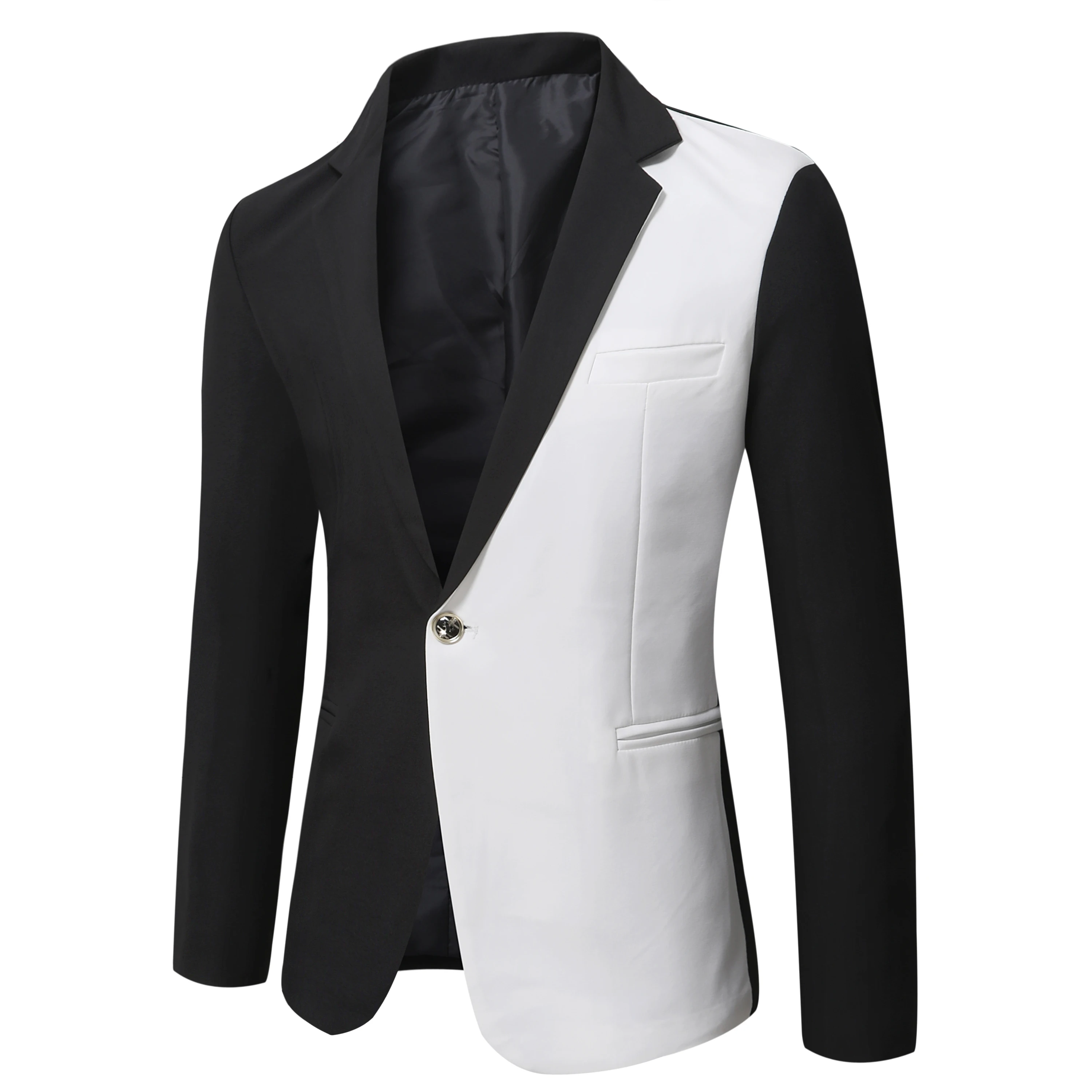 Chaqueta ajustada de alta calidad para hombre, traje de Color degradado, ropa de moda, gran oferta, Otoño, 2023