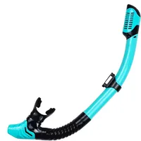 Tubo de snorkel seco, fácil aliento, protector contra salpicaduras de buceo, válvula superior, equipo subacuático de natación para adultos, niños, hombres, mujeres y jóvenes