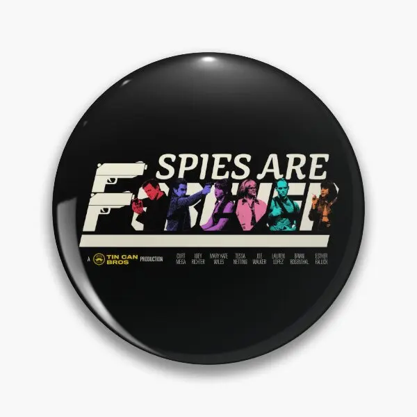 Spies Are Forever Vintage Lineup  Soft Button Pin Brooch Decor Lapel Pin Creative Fashion Funny Badge Cartoon Hat Lover Metal