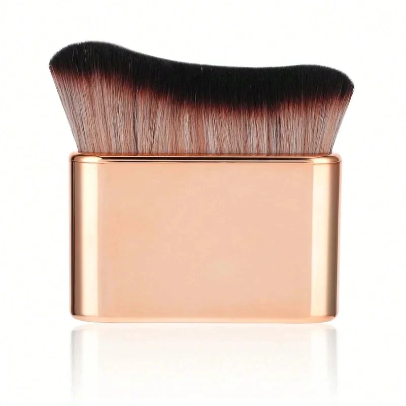 Self Tan Brush Soft Body Makeup Brush Portable Self Tanning Brush Self Tanner Face Brush For Body & Leg Makeup(Rose Gold)