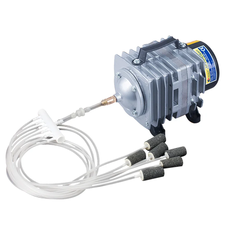 30W 40W 50W 65W 75W 100W High Power Air Pump 6-10 Outlets for Fish Pond Aquarium Tank Oxygenation