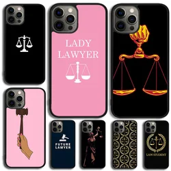 Law Lawyer Judge Justice Phone Case For iPhone 17 Air 14 15 16 13 12 Max Cover For Apple 11 Pro Max Plus Coque