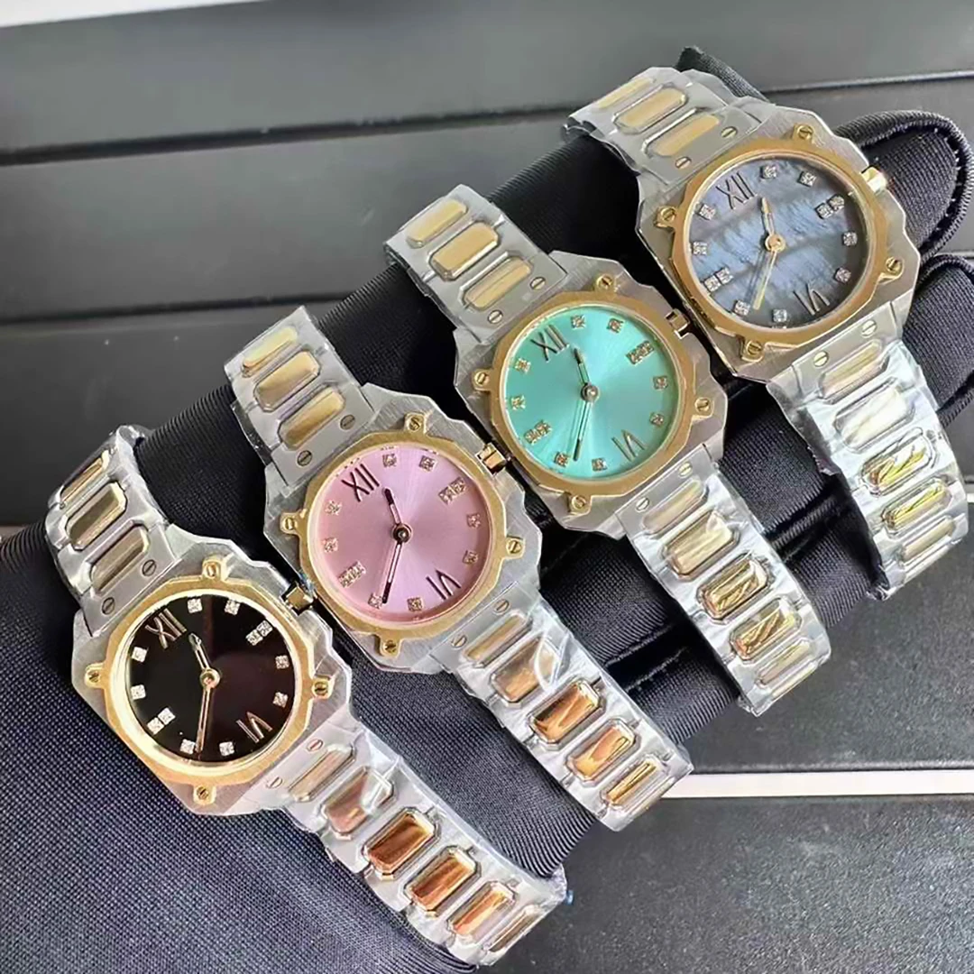 Модные брендовые наручные часы для женщин и девочек в стиле бриллиантов 30 мм, высококачественные японские кварцевые часы со стальным ремешком, роскошные часы GC48
