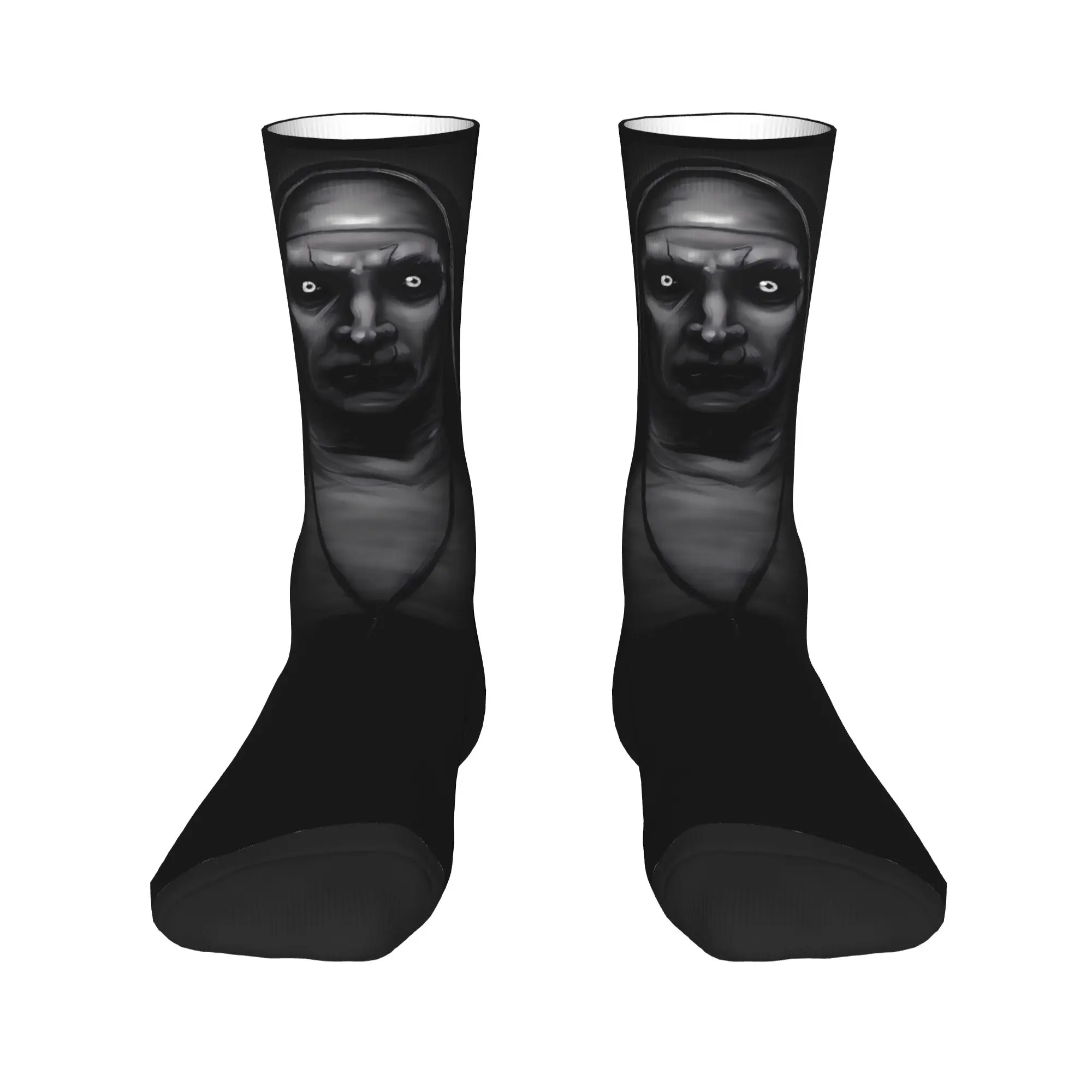 Skarpety The Conjuring Last Rites Horron Graphic Stockings Antypotne Skarpety Damskie Męskie Miękkie Oddychające Zimowe Skarpety Sportowe do Biegania