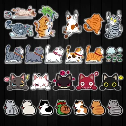 Cartoon Pet Cat Reflective/Luminous Car Stickers Auto Body Window Windshield Trunk Motorcycle Scooter Helmet Accessories Decals