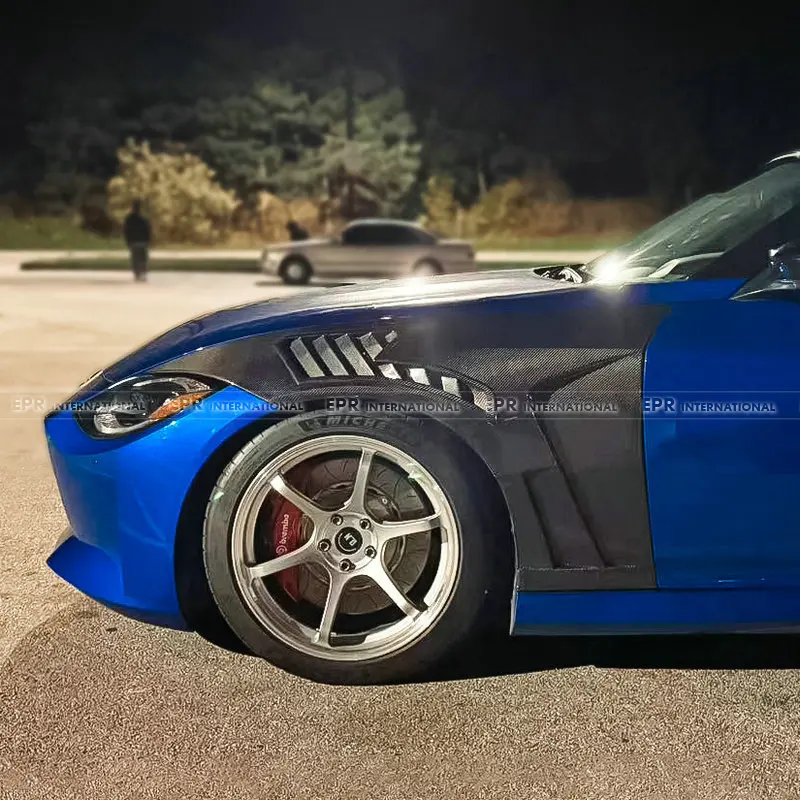 (Local in USA) Per Nissan RZ34 Fairlady Z Late EPA Design V2 Parafango anteriore (con presa d'aria superiore) Kit carrozzeria aerodinamica
