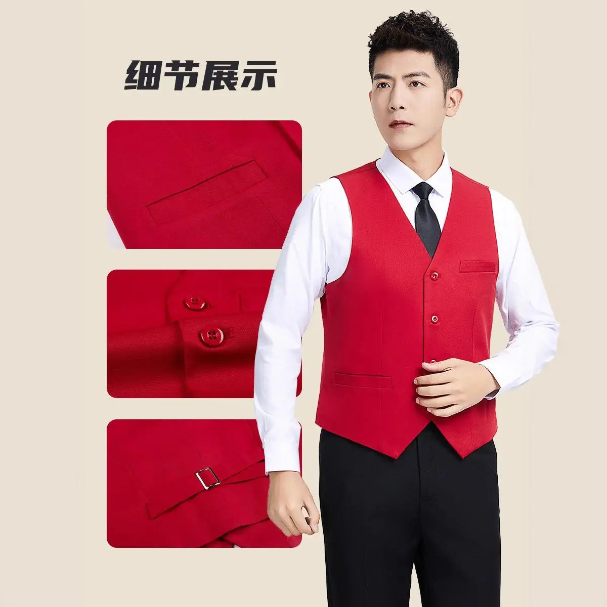 Billiards Vest Personalized Customized Workwear Logo For Men Women Competitions KTV Server Suit Vest Sleeveless Print Pattern