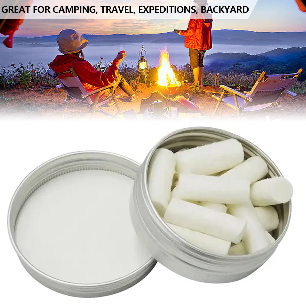 Outdoor Camping Paraffin Tupfer Überleben Feuer Start Starter Werkzeug Kabel Getriebe Seil Feuer Kit Waxbraided Natürliche Tinder Camping