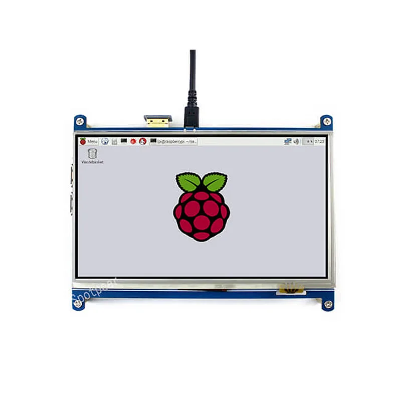 Imagem -05 - Raspberry pi Polegada Tela de Toque Lcd para Raspberry pi 3b 4b Zero Polegada 800x480 Tela Sensível ao Toque Hdmi Tft Display