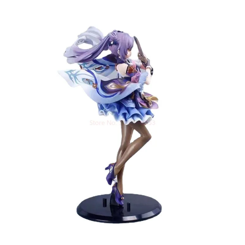 Genshin Impact Keqing 24.5cm Figure Two-Dimensional Game Peripheral Beautiful Girl Figures Ornaments Model Toy For Boy And Girls