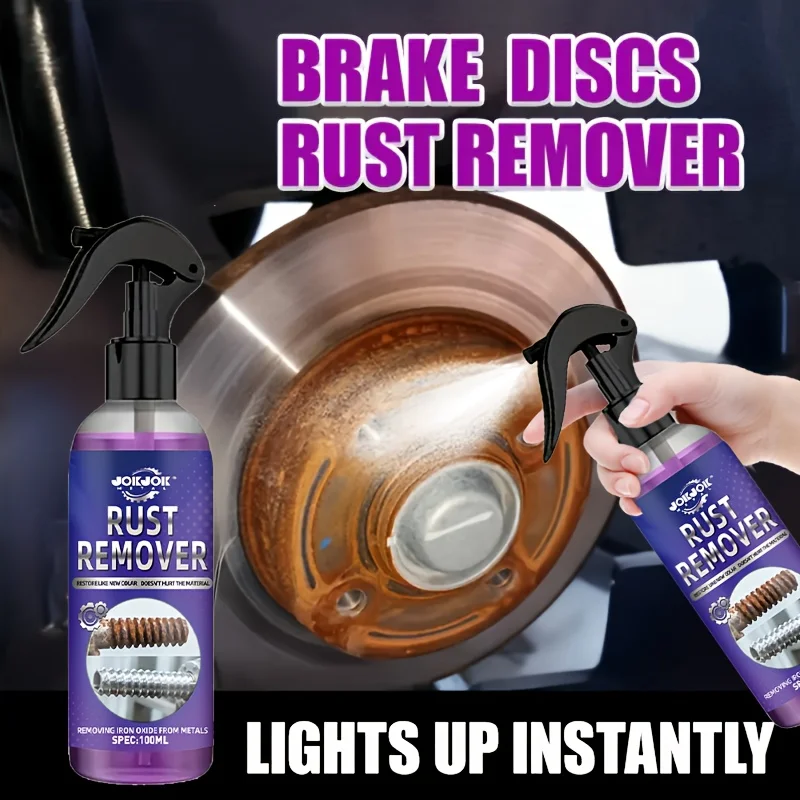 Jokjok 100ML Car Metal Rust Remover Spray, Multi-Functional Chrome Oxide Removal Repair Paste, Easy Use for Vehicle Maintenance