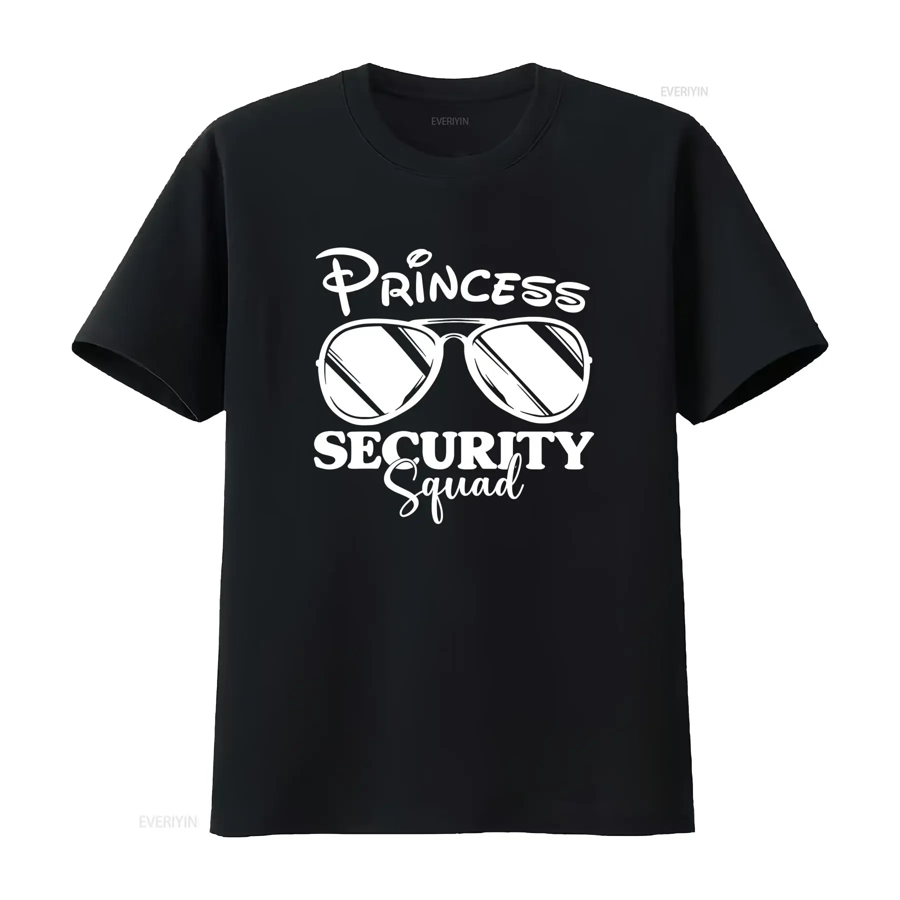 Princess Security Squad Funny Birthday Party Matching Family T Shirt  vintage Washed graphic Soft Unisex Stylish Casual homme