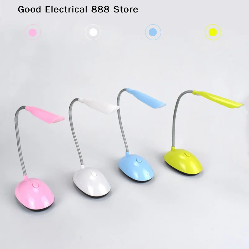 【G】Mini LED Lamp 360 Degree Rotating Eye Protecting Desk Lamp Portable Dormitory Reading Light Bedside Table Decorative Lamp