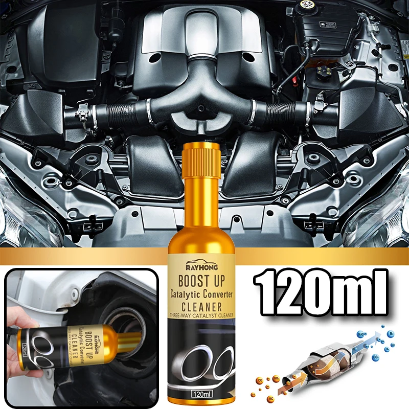 120ml Car Supercharged Three-way Catalytic Converter Cleaner Car Cleaning Simple Engine Accelerator CSV Catalytic Cleaner