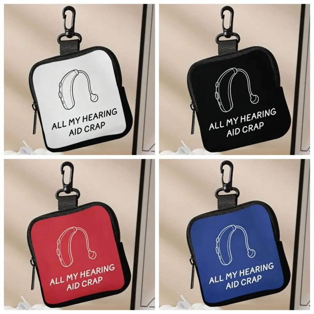 Durable Mini Coin Purse PVC Water-resistant Zipper Storage Bag Portable Lightweight Earphone Bag Friends Gift
