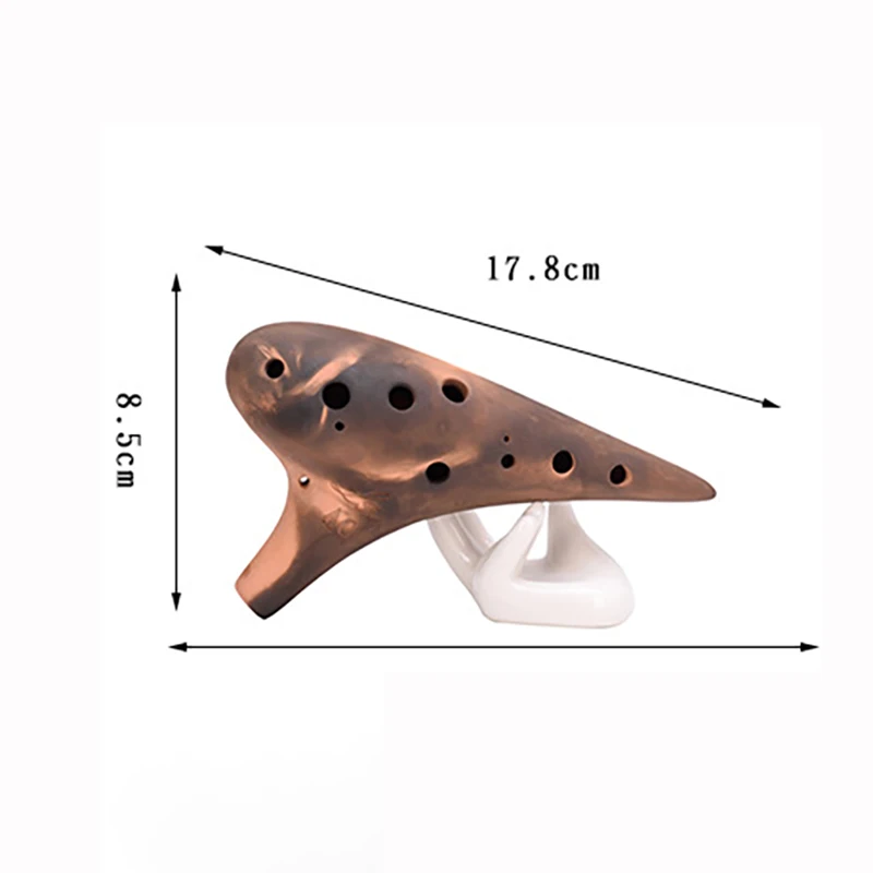 12 Holes Professional Ocarina Porcelain Advanced Smoked Purple Clay Ceramics Ocarina Flute Beginner Gift Alto AC Treble SC SG SF