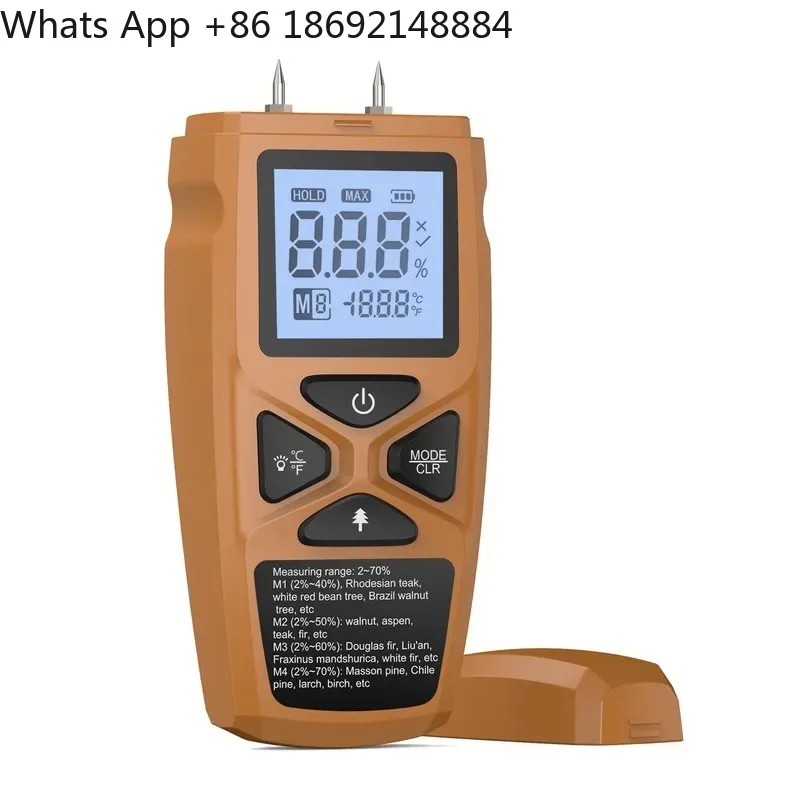 Wood  Tester for Wood Floor Carton Moisture Content Measurement Moisture Meter for Accurate Moisture Detection