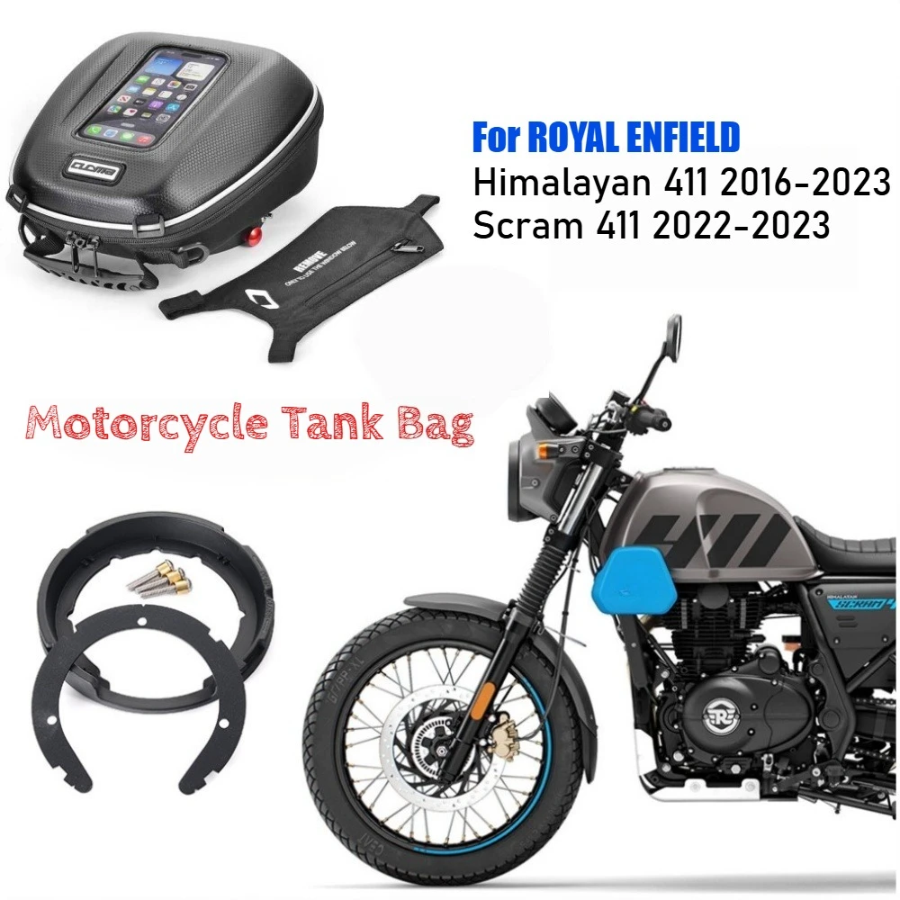 Для мотоцикла ROYAL ENFIELD Himalayan 411 Scram 411: сумка на бак с быстрым замком, водонепроницаемая сумка для топ-кейса, для навигации и хранения багажа.