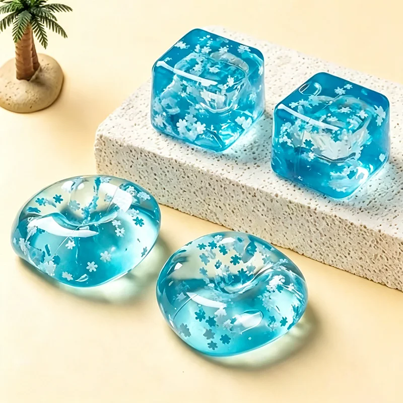 Hot Selling Snowflake Ice Beads Squeeze Toy Slow Rebound Stress Ball Decompression Vent Toy Surprise Gift In Stock