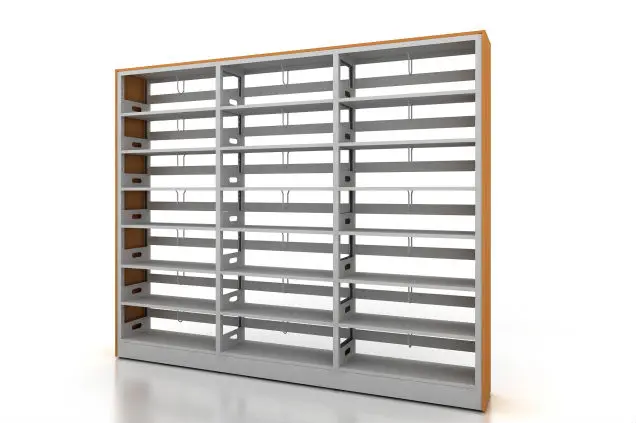 Modern Metal Library Shelves Furniture for School