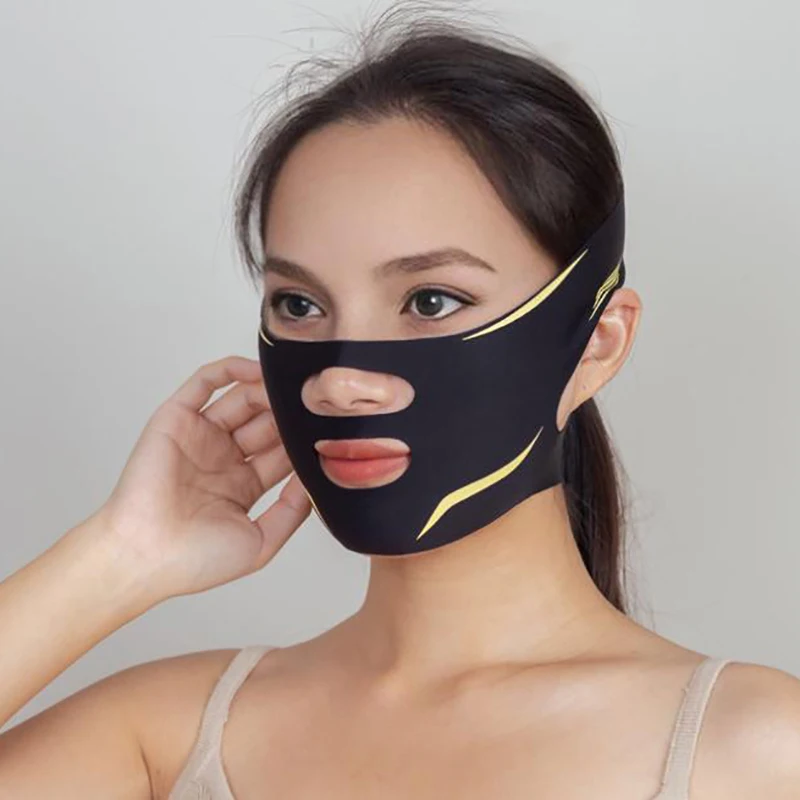 Kin Wang Afslankverband V-vorm V-lijn Lifting Masker Gezicht Lifting Anti Rimpel Band Band Slaapmasker Schoonheid Gezondheid