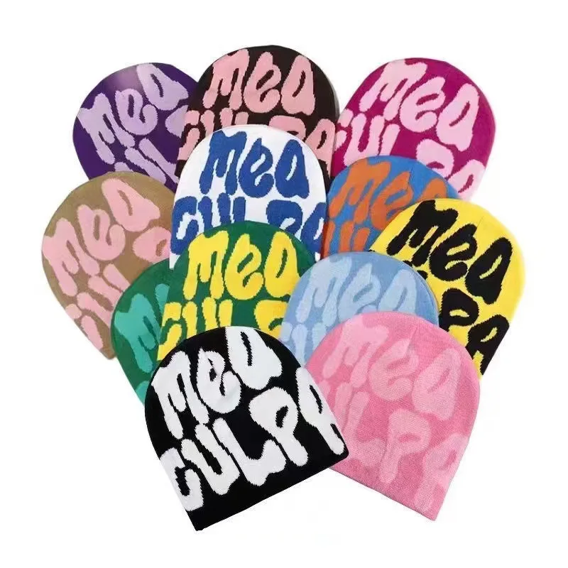 

Осенняя новая вязаная шапка, корейская мужская уличная пуловерная шапка в стиле хип-хоп, зимняя уличная спортивная шапка для верховой езды и отдыха, вязаная шапка с ушками Tide