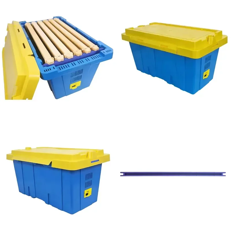 New High Quality 5 Frame Multi-Style Plastic Beehive Light Blue Lid Queen Bee Mating Box Commercial Beekeeping