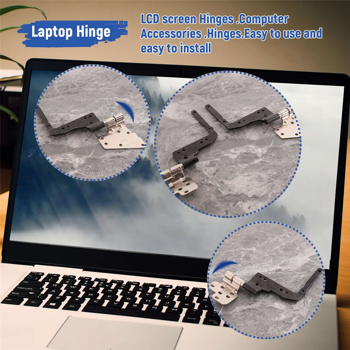 T88C New 5530 E5530 Series L+R LCD Screen Hinge Set AM0M1000100