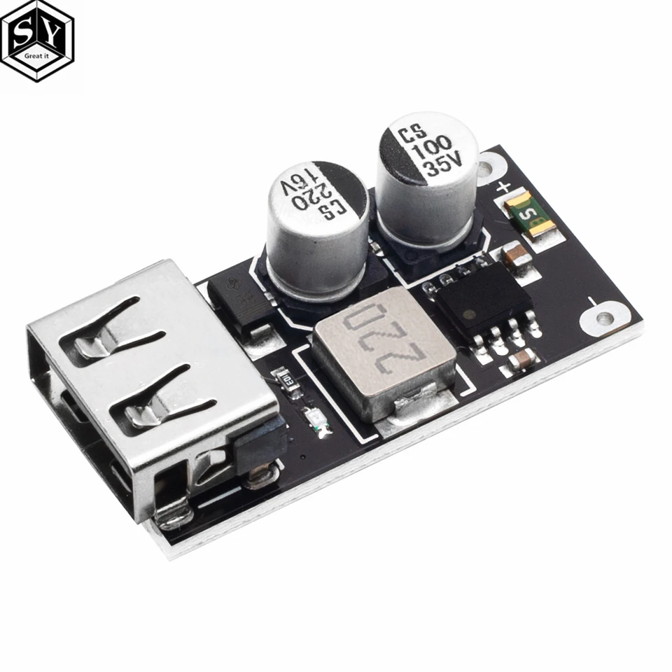 Akozon Convertisseur Buck Convertisseur DC-DC 12V / 24V / 36V / 48V à 5V 3A Convertisseur Buck