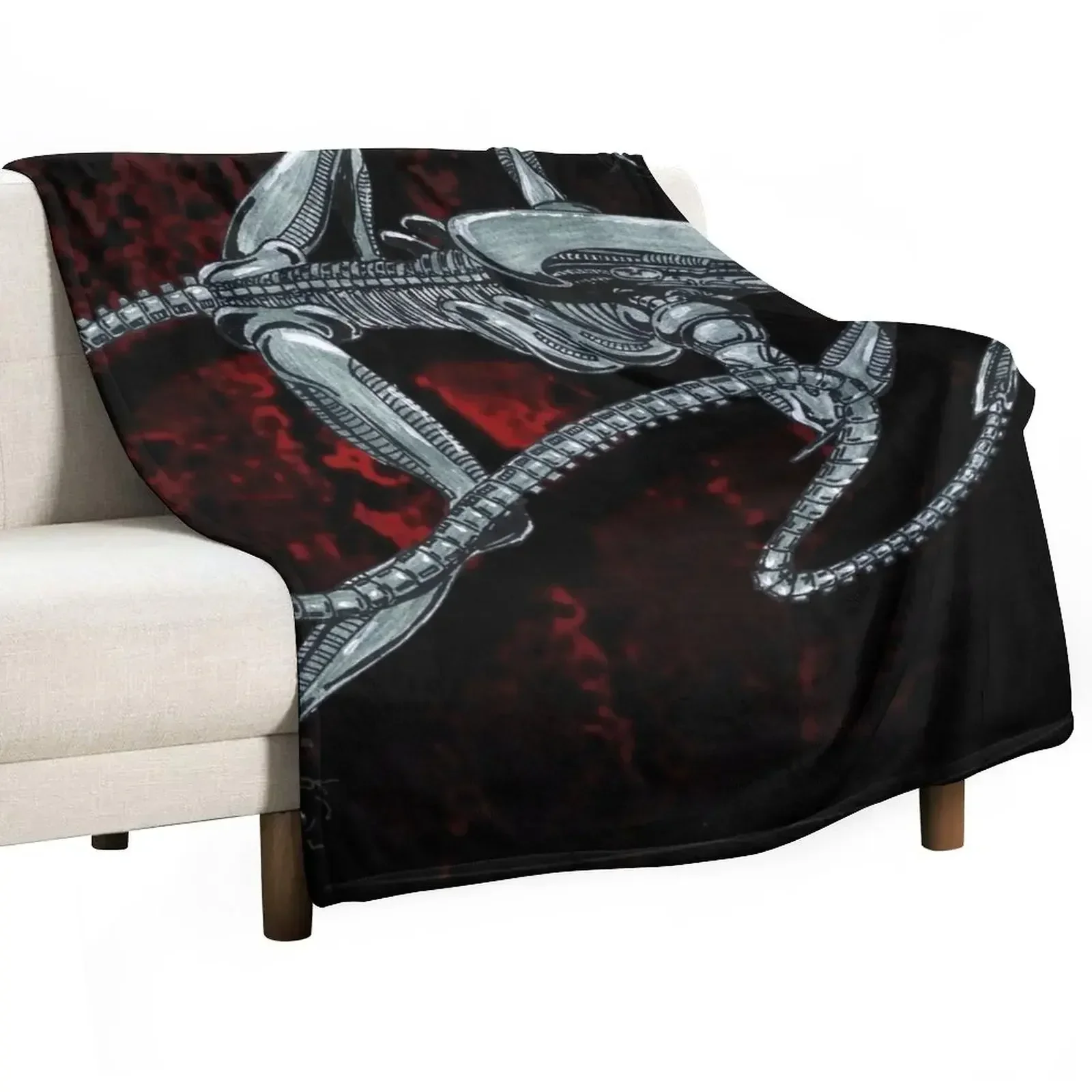 Xenomorph (DmNerdArtist) Throw Blanket Decorative Sofas Luxury Blankets