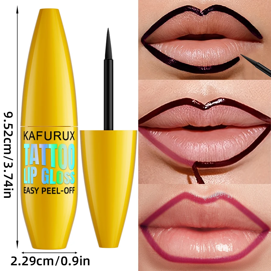 7 colori Impermeabile Peel off Lip Stain Reveal Lunga Durata Rosa Rosso Rosa Opaco Lip Liner Gloss Alto Pigmento Lip Tint Trucco Regalo