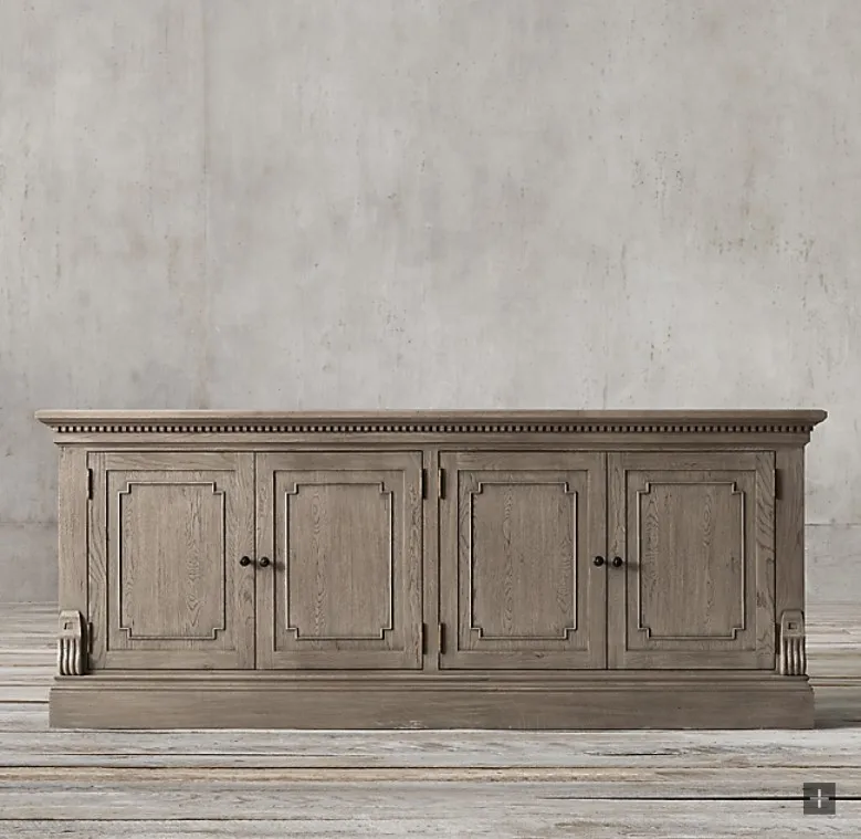 Midcentury Oak Handmade Kitchen Sideboard Dining & TV Cabinet Saint James Furniture