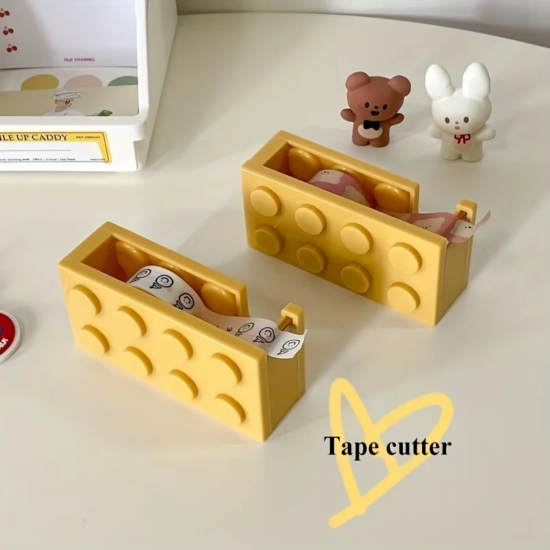 1Pc Tape Dispenser Houder Cutter Voor Kantoor Student Tape Box Cadeau Briefpapier