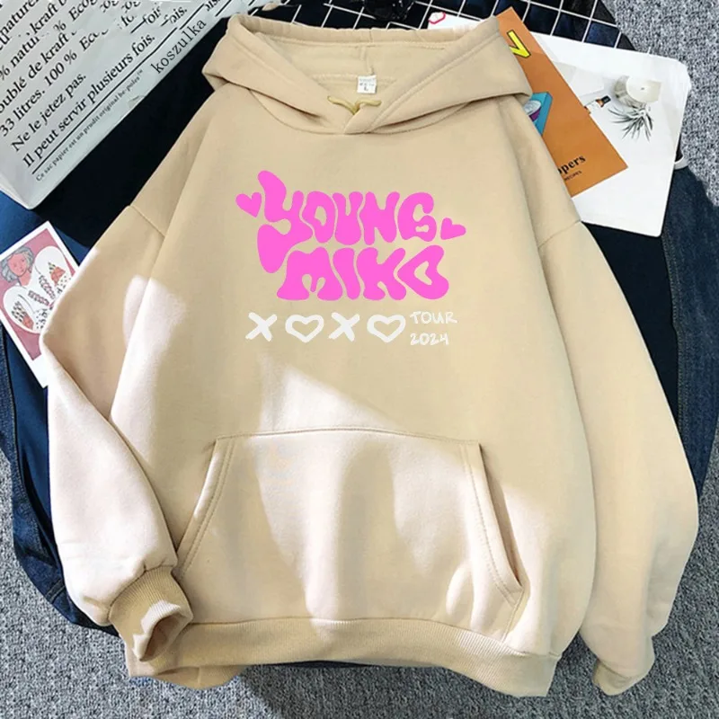 يونغ ميكو أط هوديي جديد الرجال الموضة Harajuku الجمالية هوديس موضة مطبوعة الجرافيك بلوزات قناع السترة ملابس رياضية