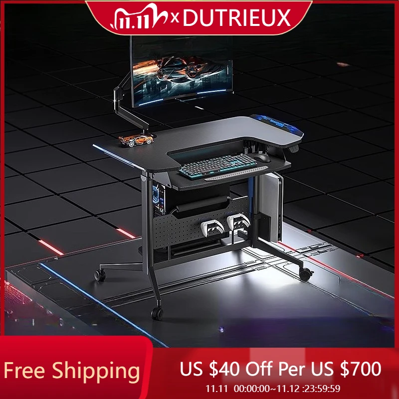 

Подставка для монитора Уникальные компьютерные столы Современный игровой прием Пол Студенческие компьютерные столы Игровая необычная металлическая мебель