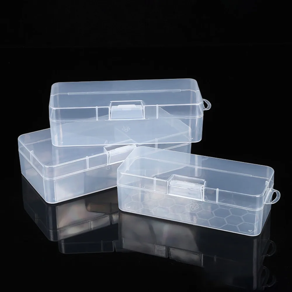 Large Capacity Plastic Pencil Box With Buckled Multifunctional Pencil Case Transparent Waterproof Storage Box