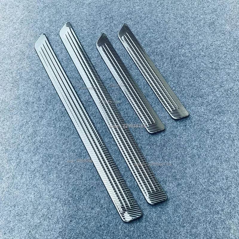 For Toyota Prius 60 Series 2023 2024 Stainless Stee Car Doors Sill Plates Cover Trim l Door Sill Pedal Sticker Car Accessories