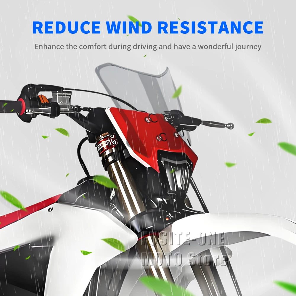 

For FANTIC XE_o XE 125 50 300 motorcycle adventure windshield extension style Windscreen Wind Deflector Screen