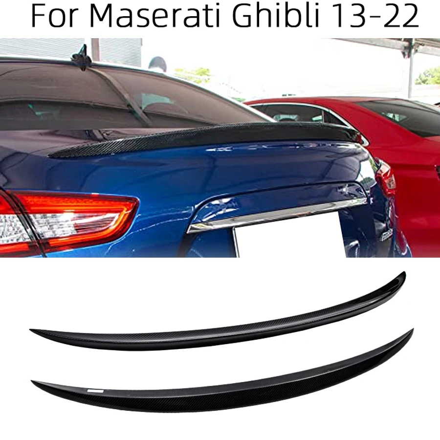 For Maserati Ghibli OE Style 2013-2023 Carbon Fiber Car Rear Trunk Spoiler Rear Wing Tail Wing Parts Body kit