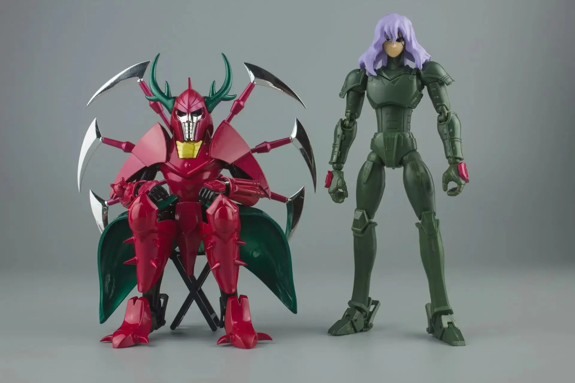 

In Stock Lutoys Model Yoroiden Samurai Troopers / Ronin Warriors Gen Masho Rajura Phantom Demon General Armor Plus Figures Gift