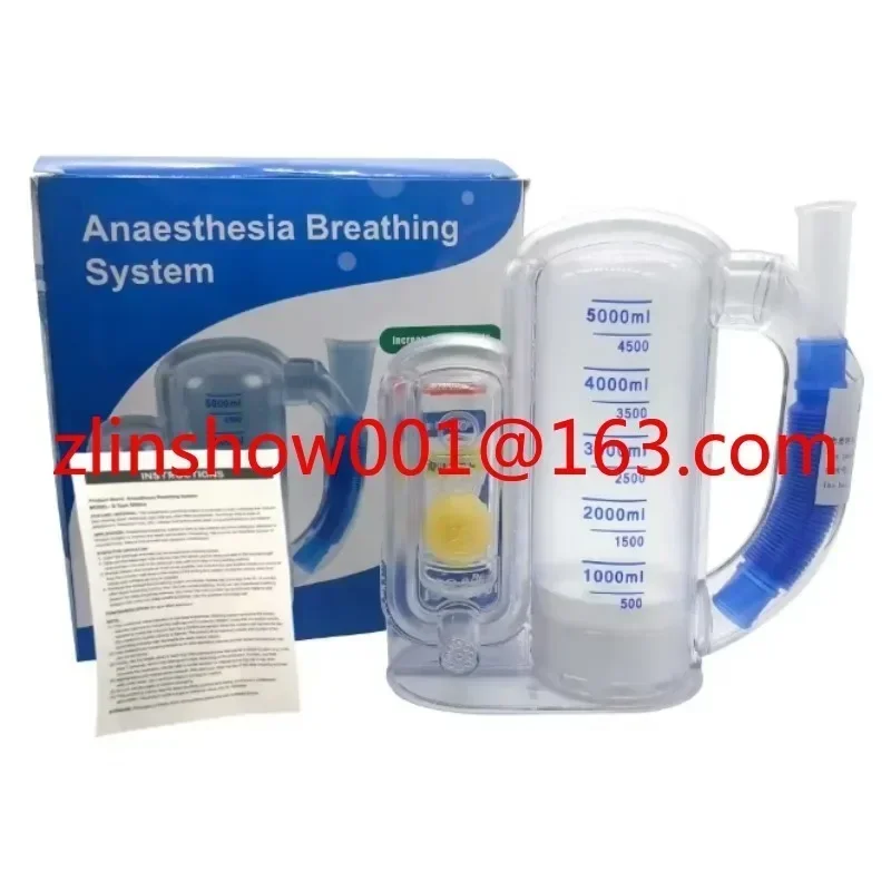 Medical respiratory trainer single ball 5000ml lung capacity trainer