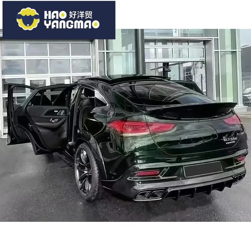Suitable for Aggressive-Look FORBenz GLE Coupe C167 (GLE350/GLE450/GLE63) TC Style Carbon Fiber Front Rear Lip Diffuser Body Kit