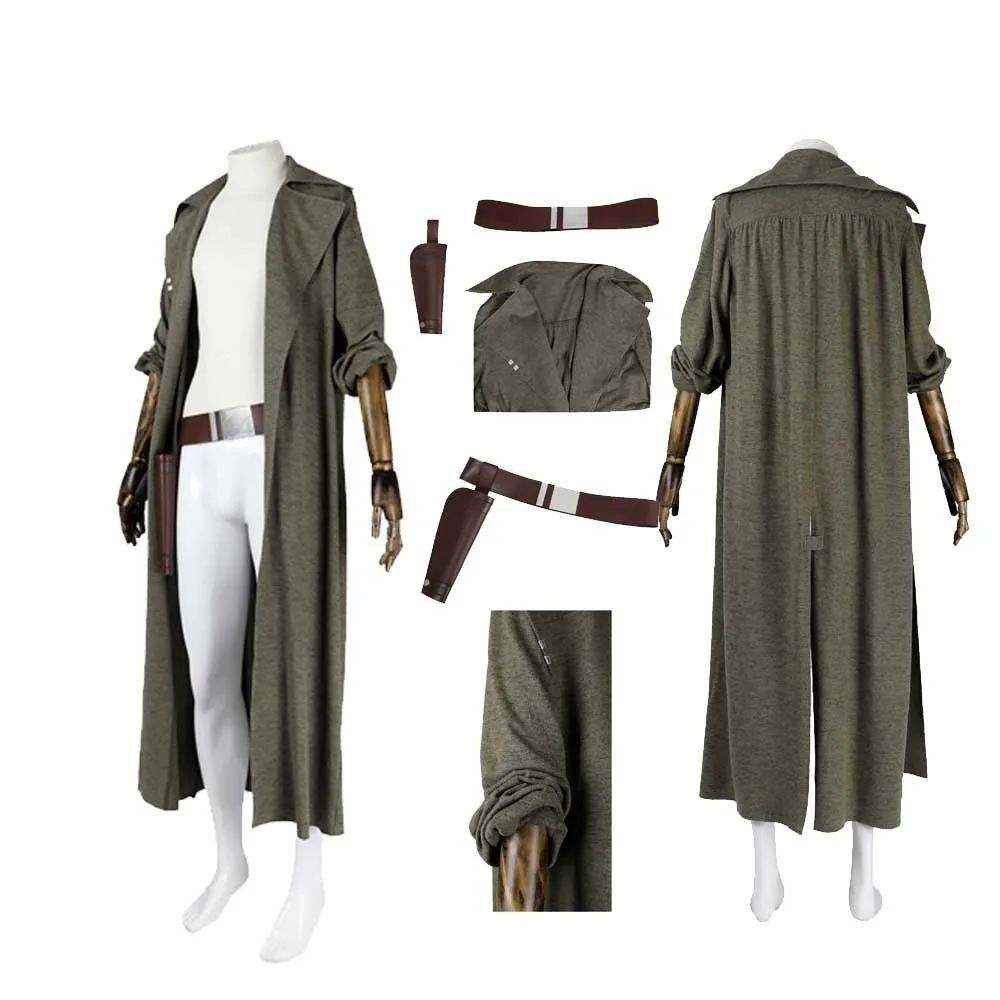 ND-5 Cosplay Long Knitted Jacket Game Outlaws Daily Costume Trench Coat Belt for Men Outfits Halloween Carnival Party Suit